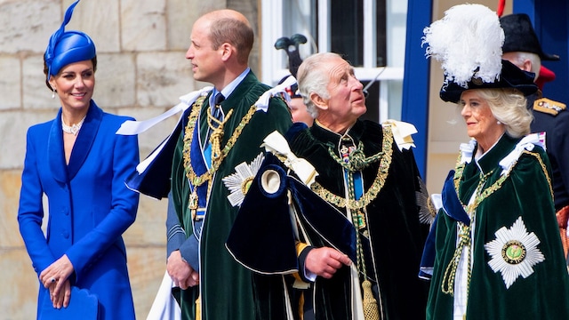 Plano medio de la familia real británica, en una imagen de archivo