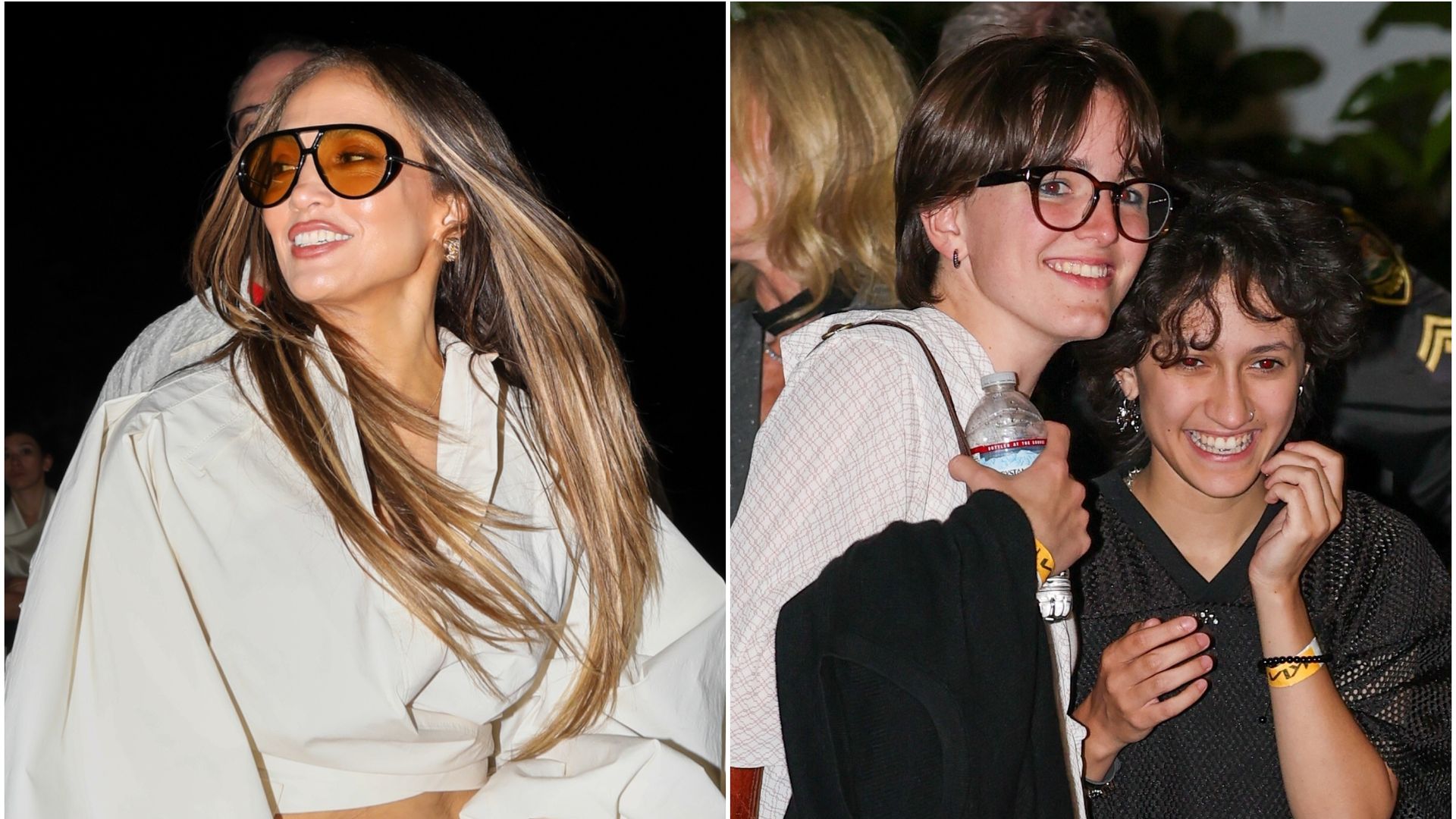 Jennifer Lopez, Oskar Jacob y Fin Affleck disfrutaron a lo grande el concierto de Ariana Grande.