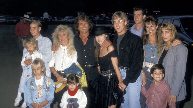 Michael Landon con su familia