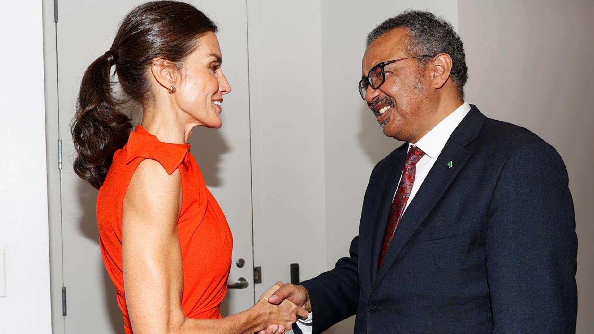 La reina Letizia concluye su primera jornada en Estados Unidos