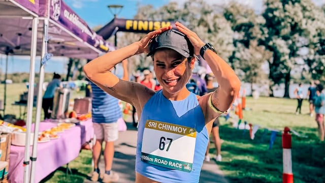 Verdeliss tras haber completado el Campeonato de Australia en Canberra. 