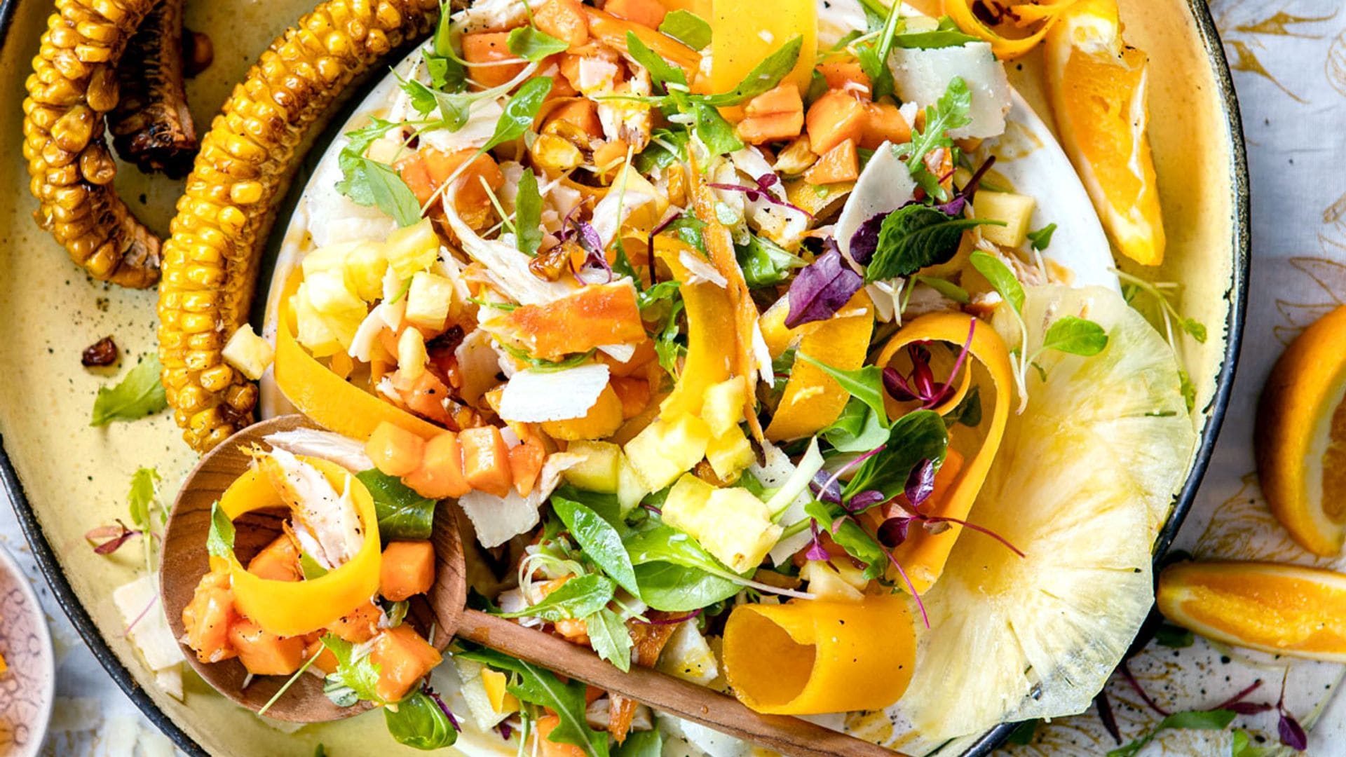 Ensalada de zanahoria, papaya y piña