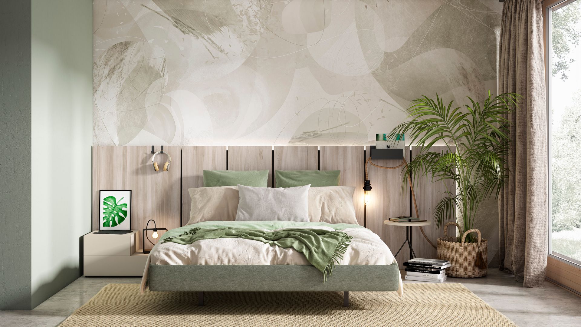 Dormitorio decorado con tonos nuevos neutros