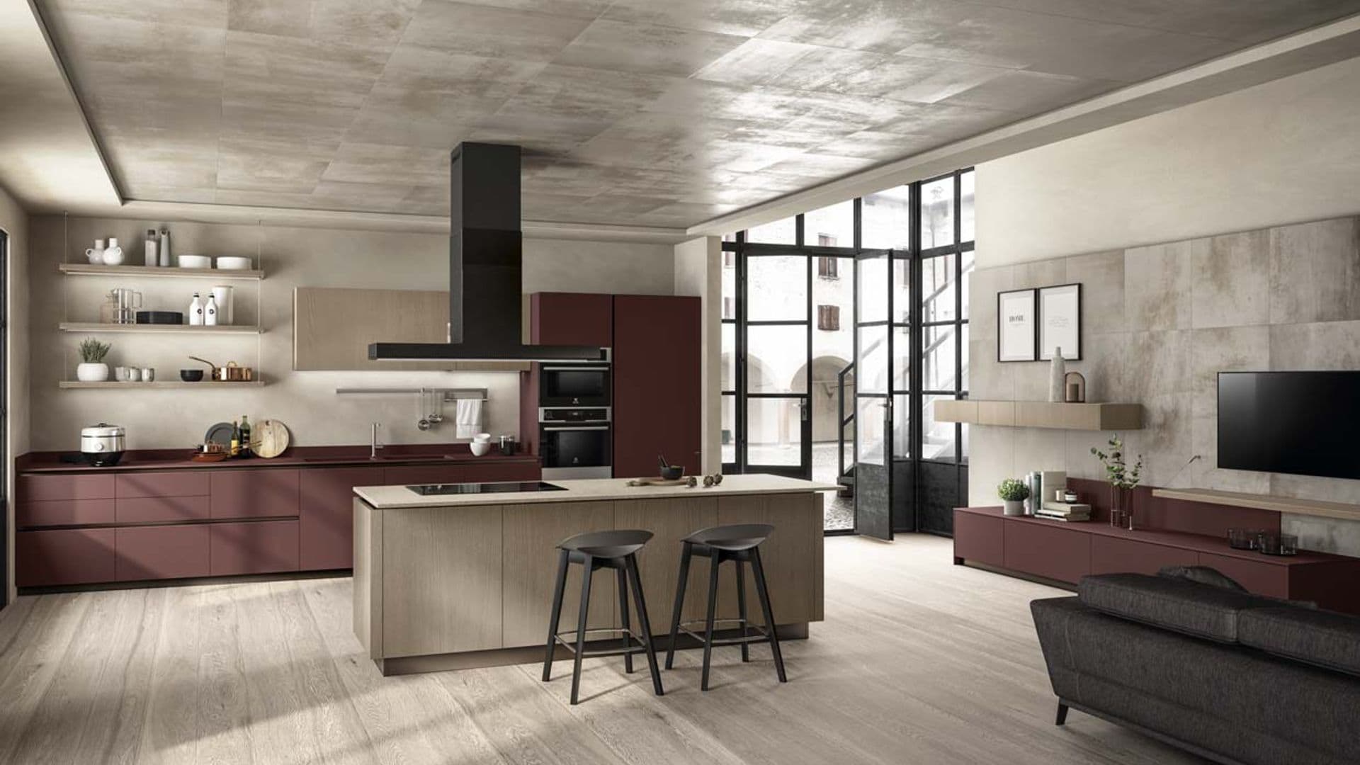 10 claves llenas de ingenio para conectar la cocina y el salón