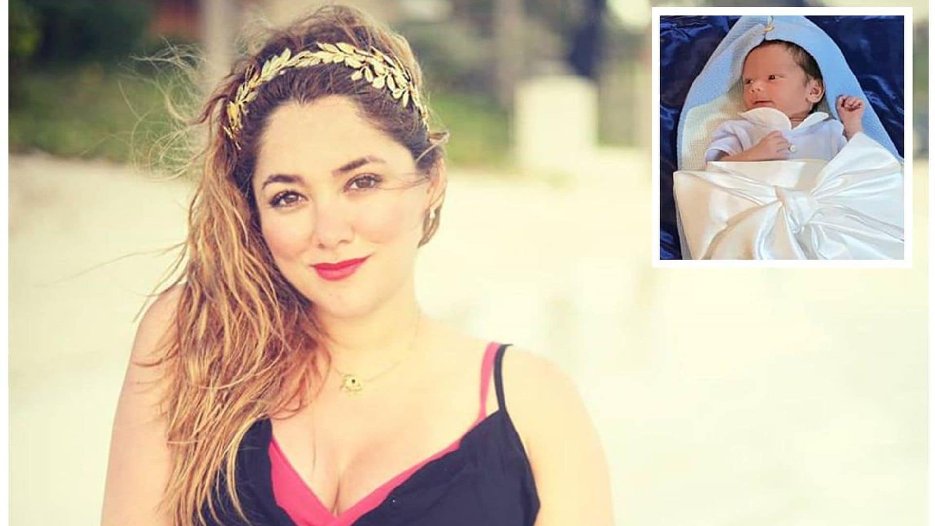 Sherlyn presenta a su hijo y el pequeño André ‘la saluda’, ¡tienes que verlo!