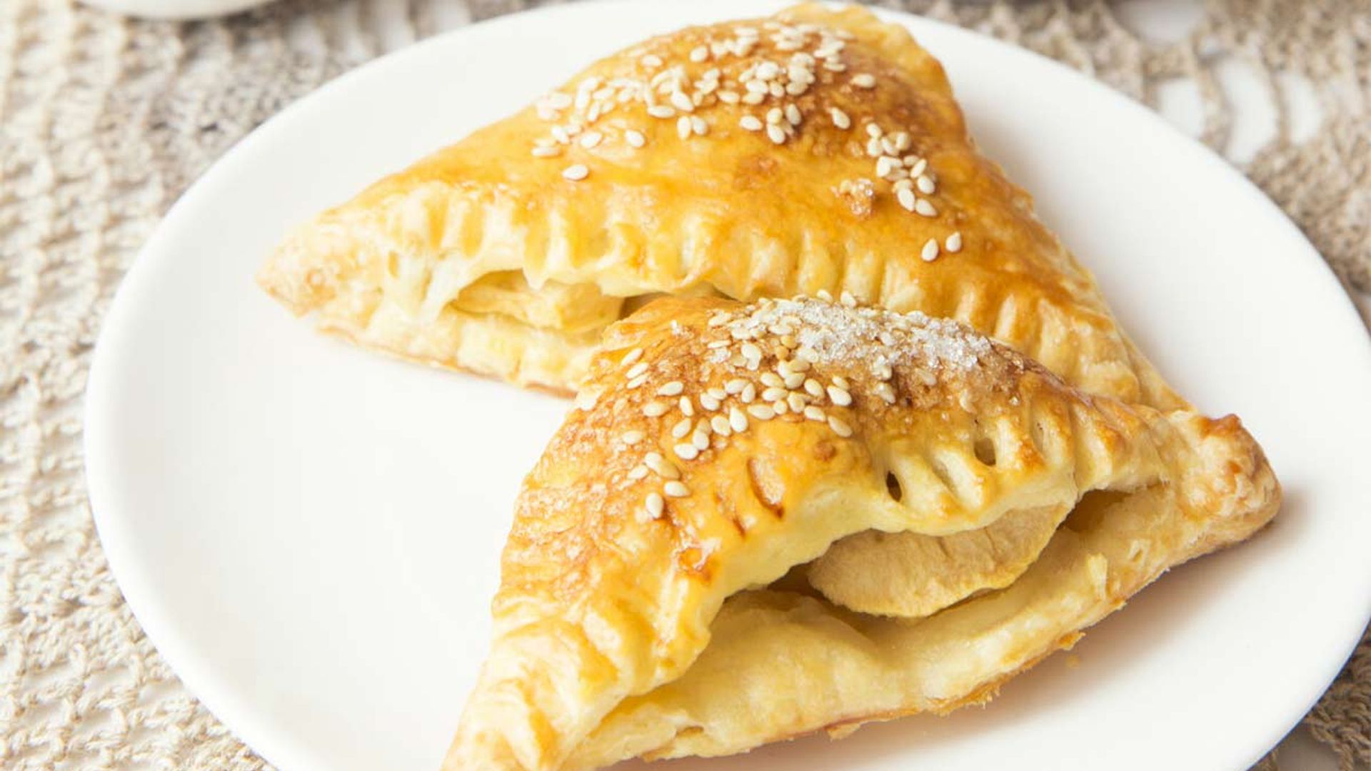 Mini hojaldres de manzana con canela
