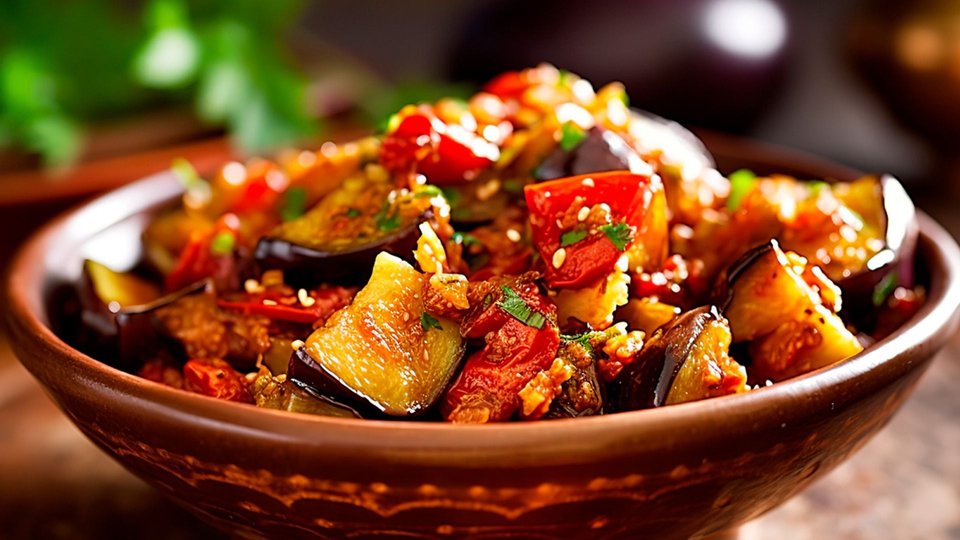 'Zaalouk' (ensalada de berenjenas y tomate)