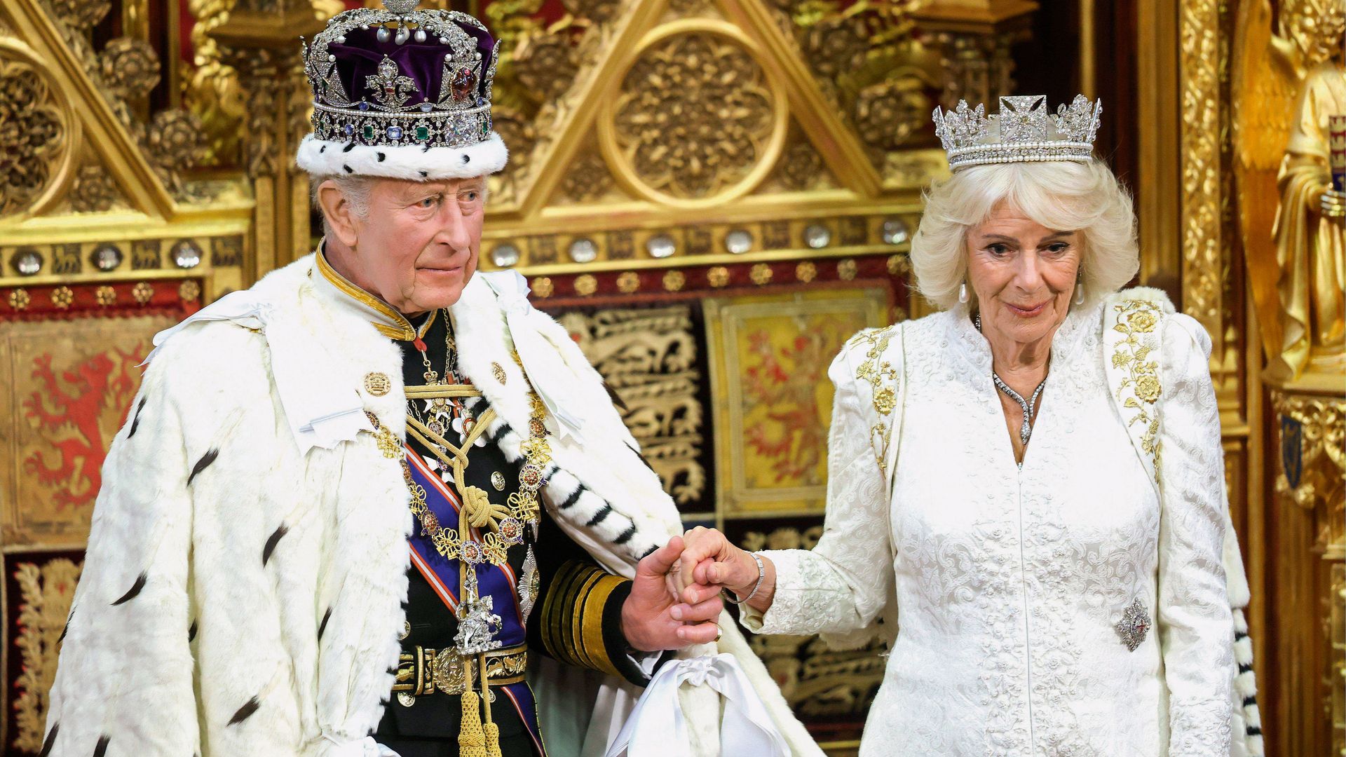 Carlos y Camilla en la gran noche de Buckingham