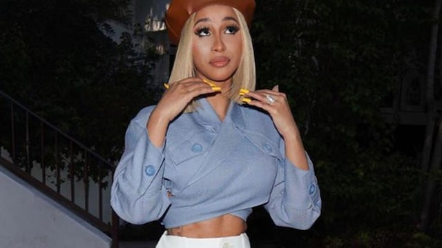 cardi b toned abs