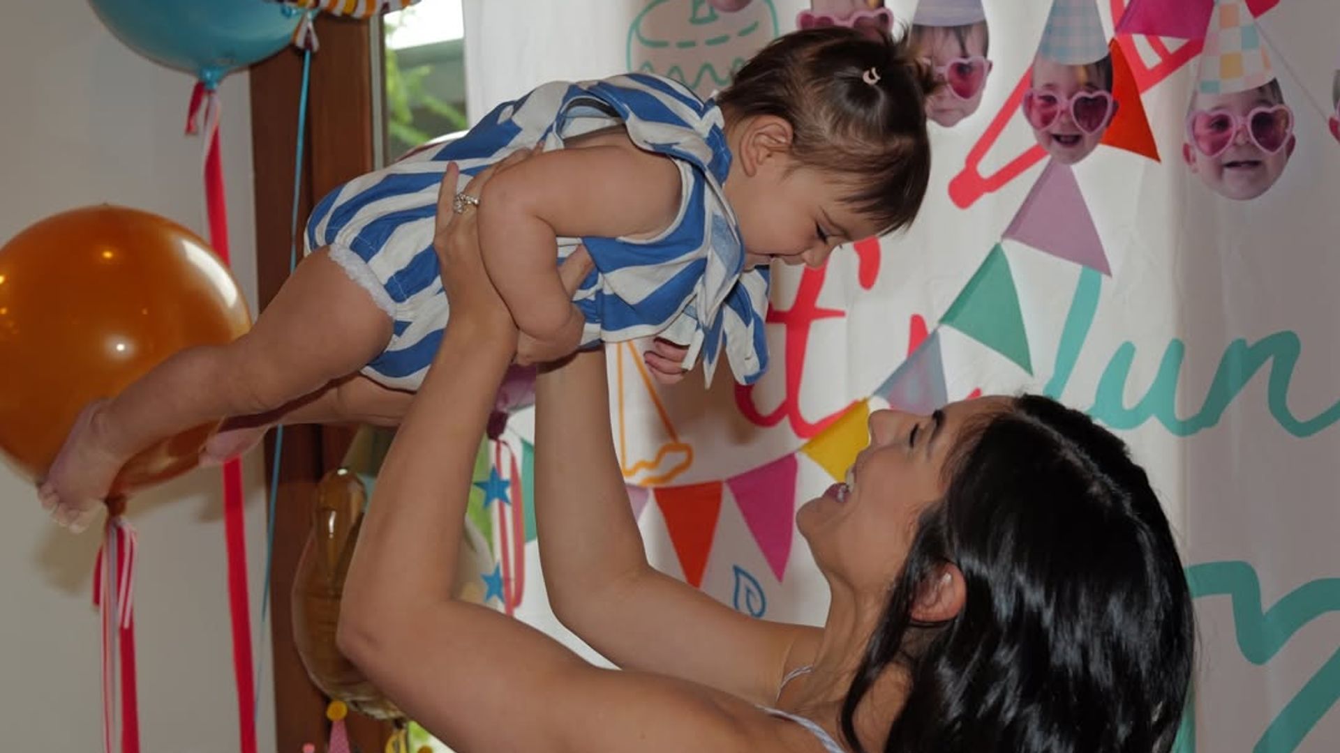 Con el corazón lleno de colores, Ana Brenda Contreras celebra el primer año de su hija, Aria