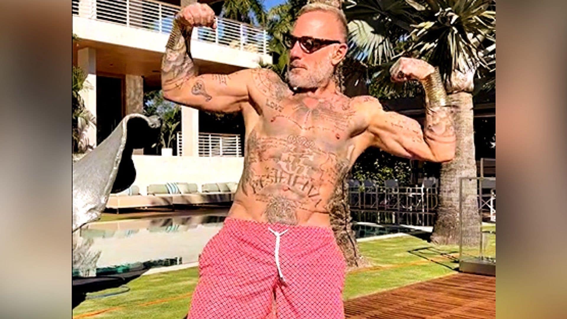 El vídeo más divertido de Gianluca Vacchi en su impresionante piscina de su mansión de Miami