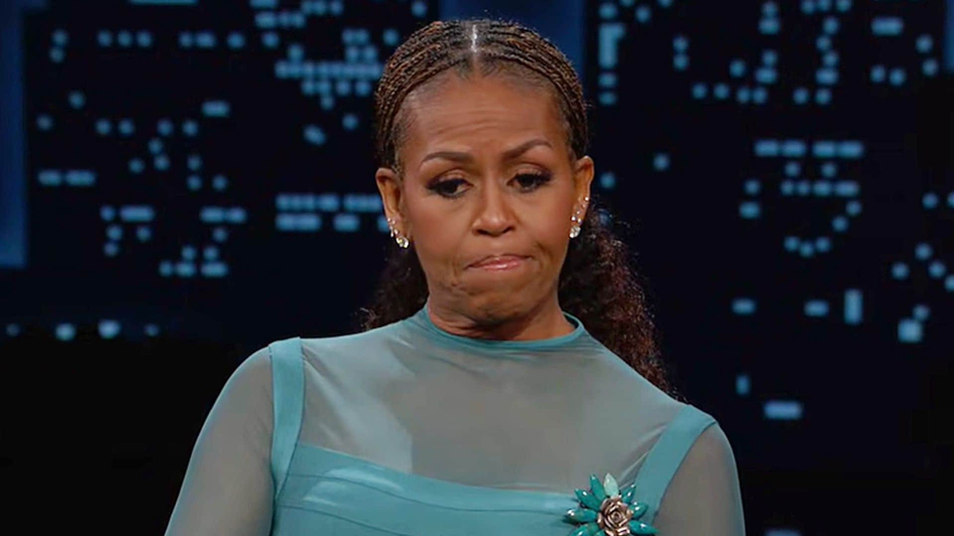 Michelle Obama en el programa de Jimmy Kimmel el 16 de diciembre de 2025