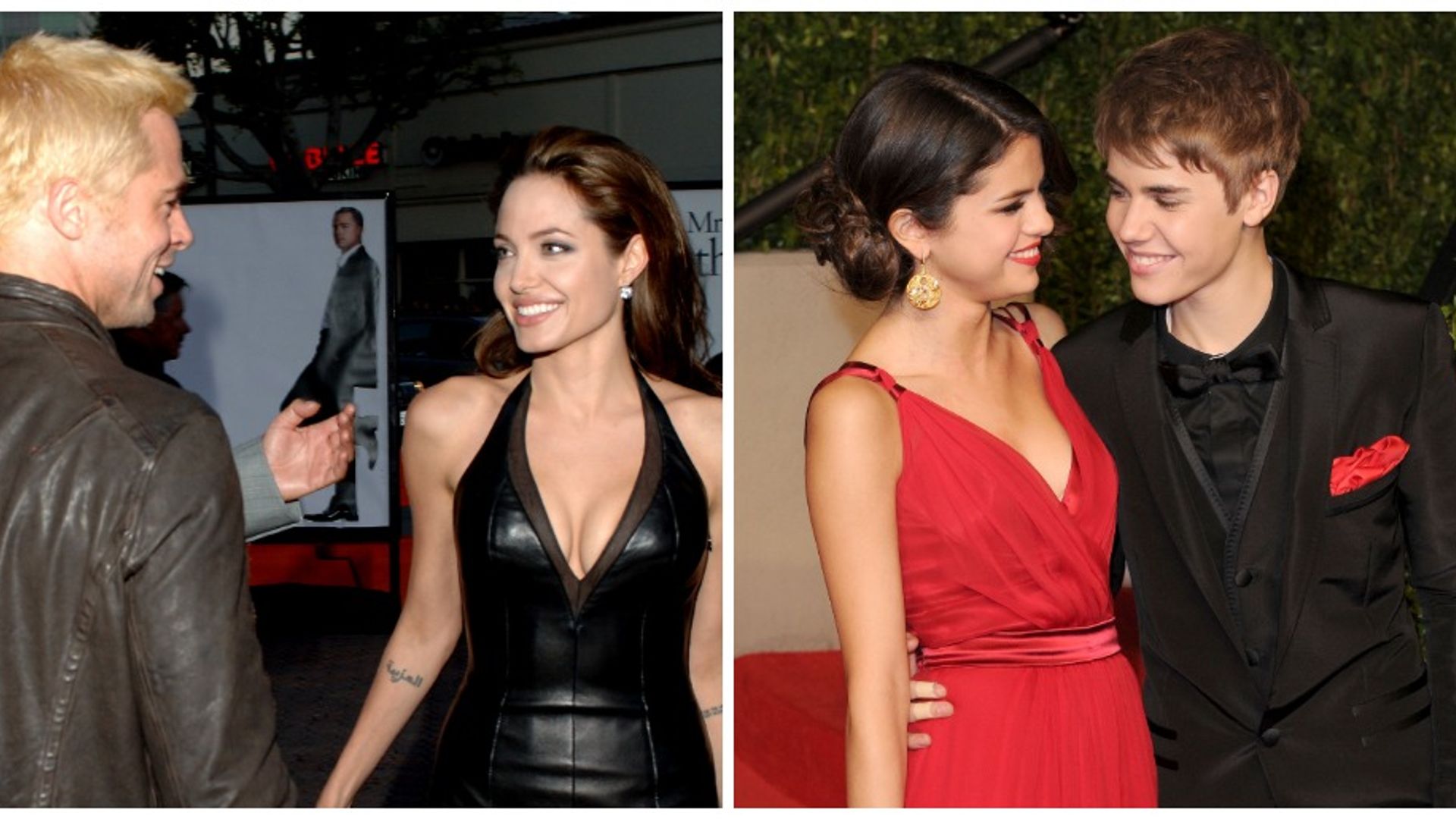 ¡Juntos por primera vez! Así lucían Brad Pitt y Angelina Jolie y otras famosas parejas