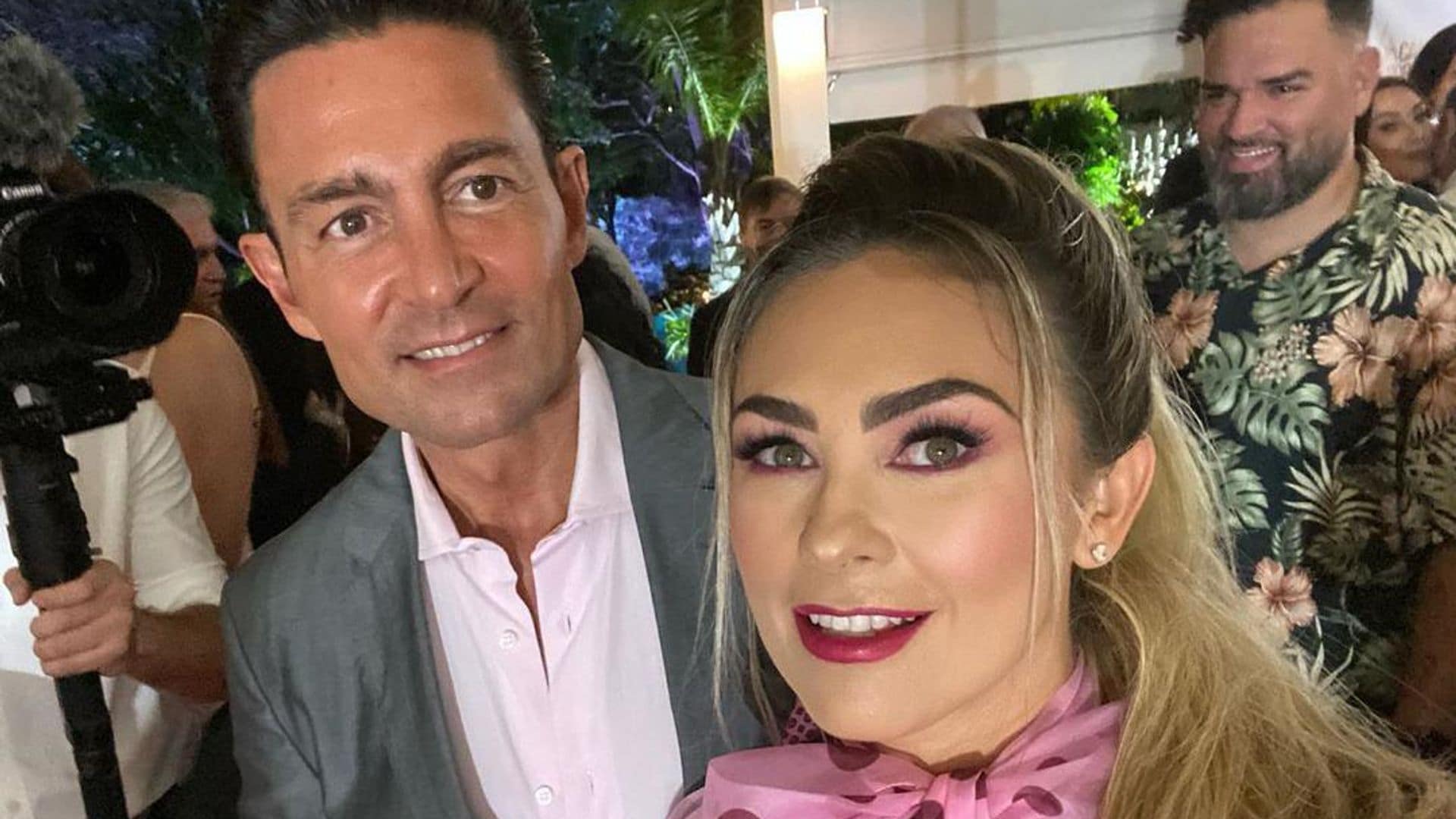 Aracely Arámbula y Fernando Colunga se reencontraron con mucho gusto