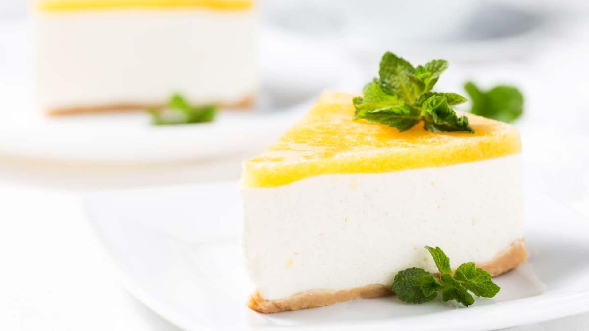Tarta de queso con limón