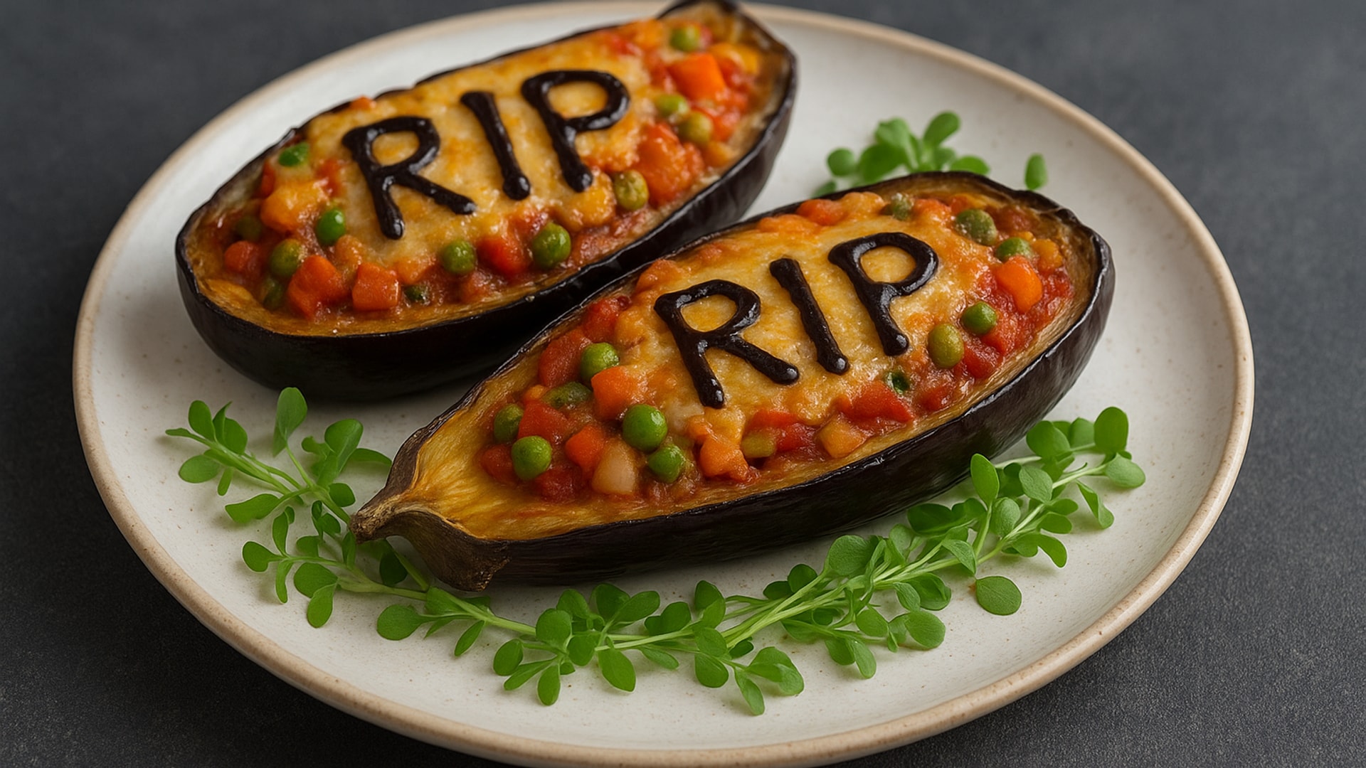 Berenjenas rellenas de verduras ultracongeladas