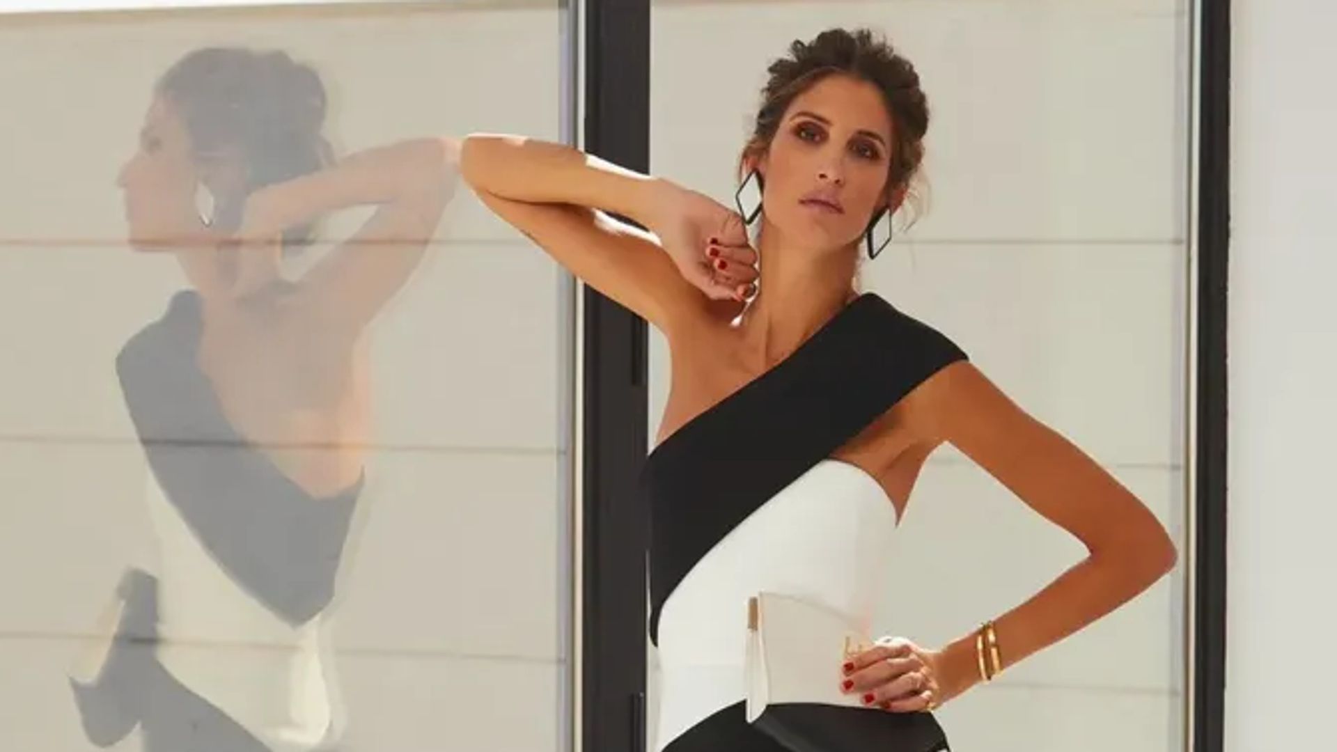 Inés Domecq con un vestido de invitada de Roberto Diz 