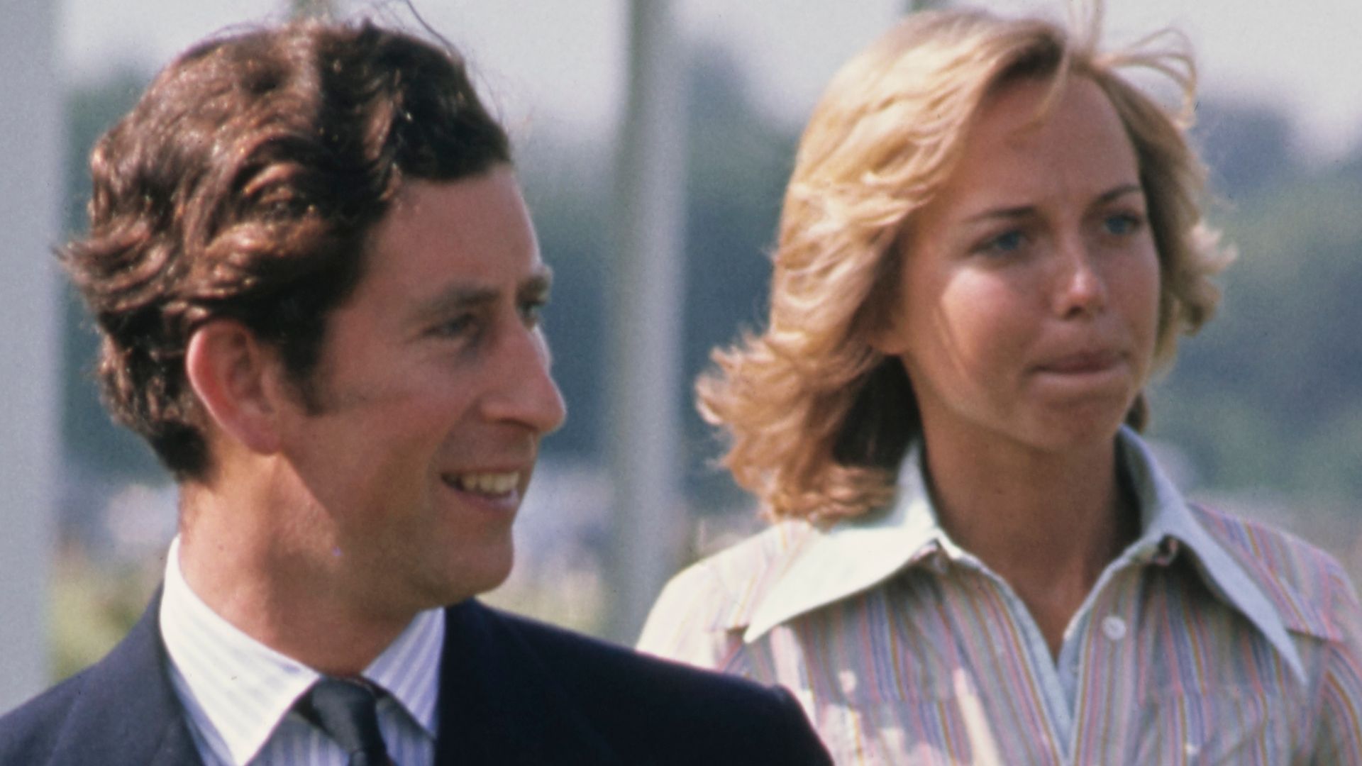 El rey Carlos III con la que fue su novia, Davina Sheffield, en 1976