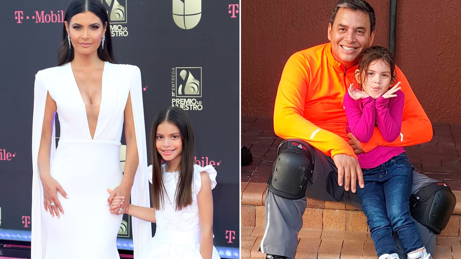 Daniel Sarcos, el más orgulloso por su hija en la alfombra de Premio Lo Nuestro