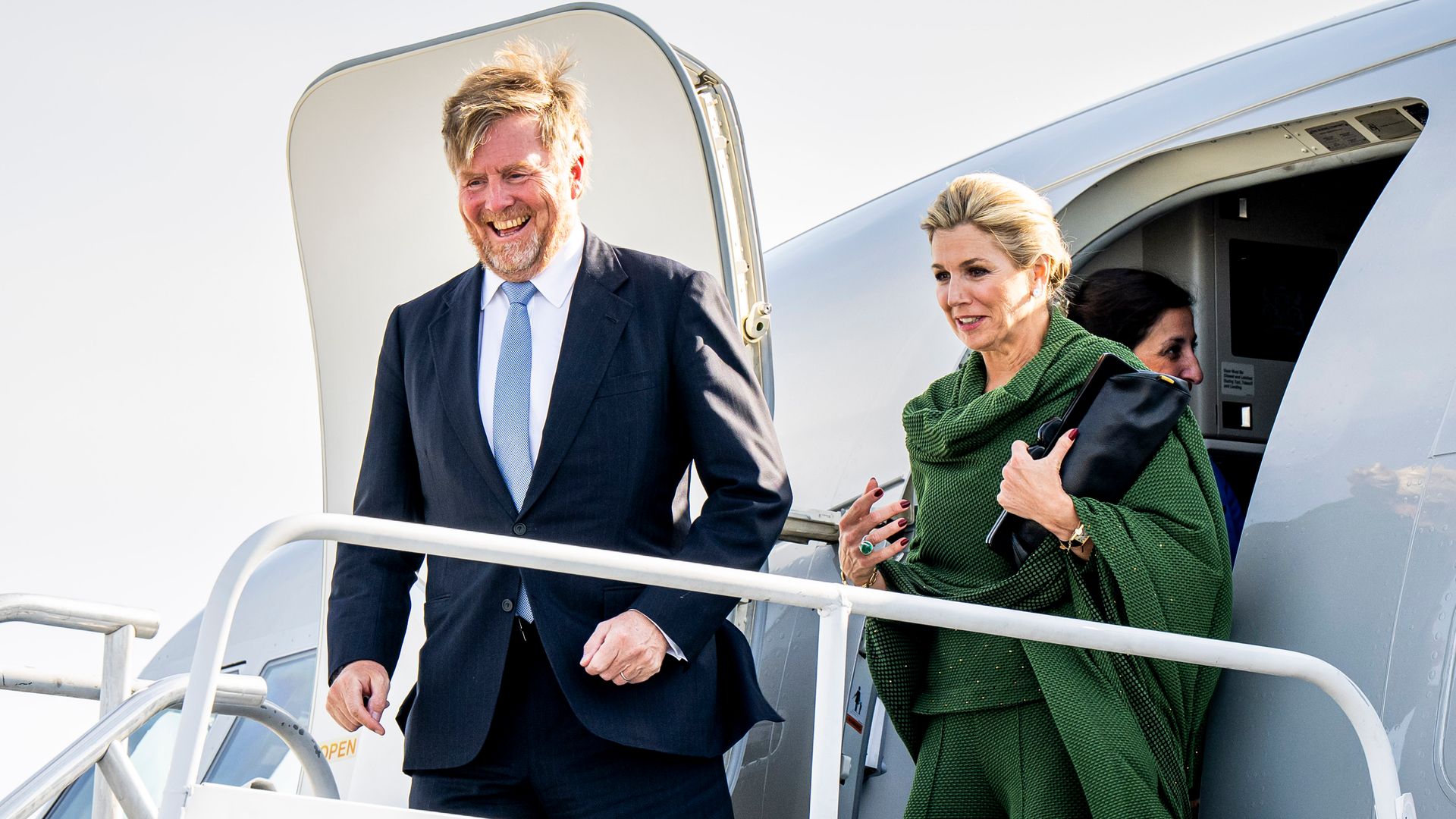 Máxima y Guillermo de Holanda arrancan su polémico viaje por Estados Unidos: así ha sido su llegada a Filadelfia con un inesperado piloto