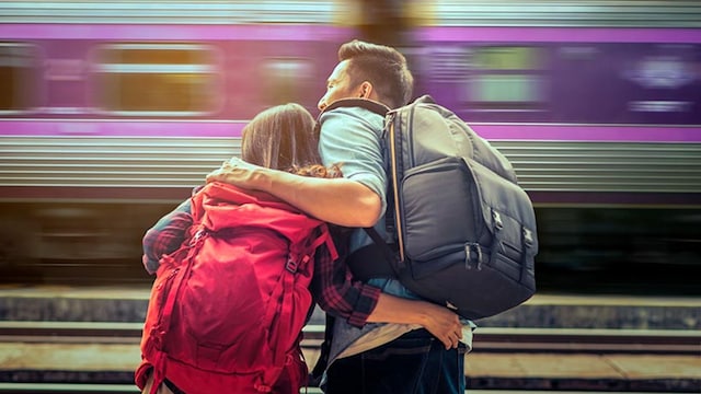 pareja tren