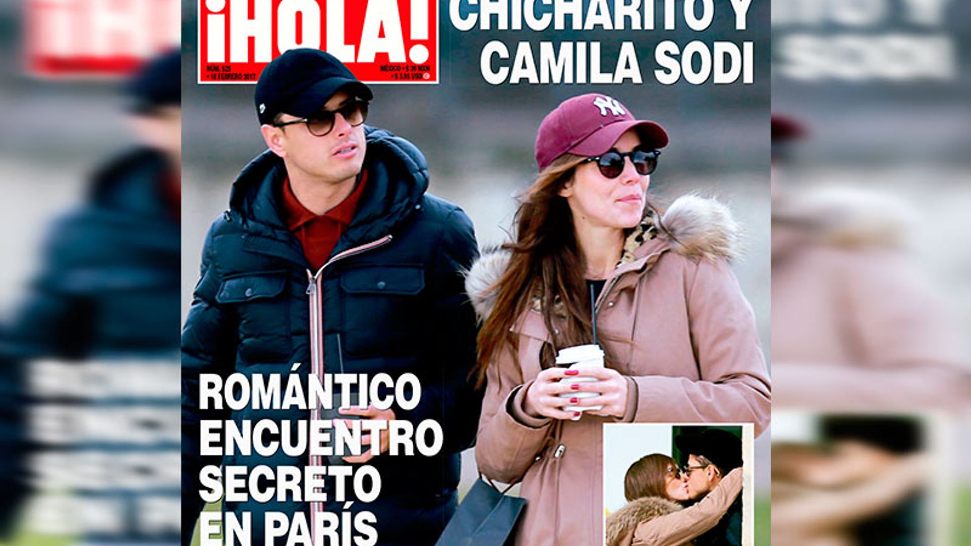 En ¡HOLA!, Chicharito y Camila Sodi, el romántico encuentro secreto en París de una inesperada pareja