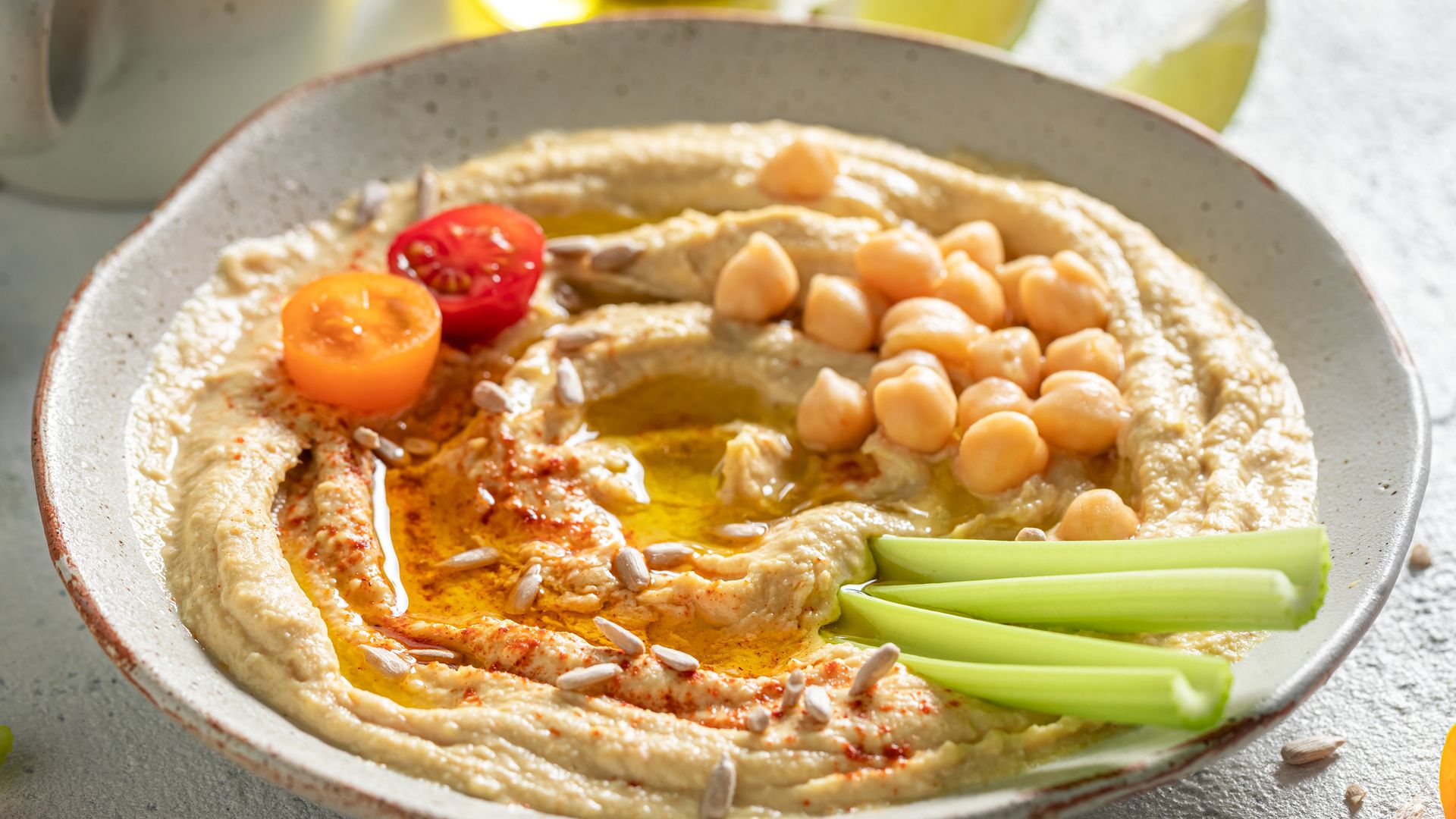 Hummus clásico.