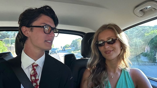 Benedikte Thoustrup y Nicolás de Dinamarca en una fiesta de Armani
