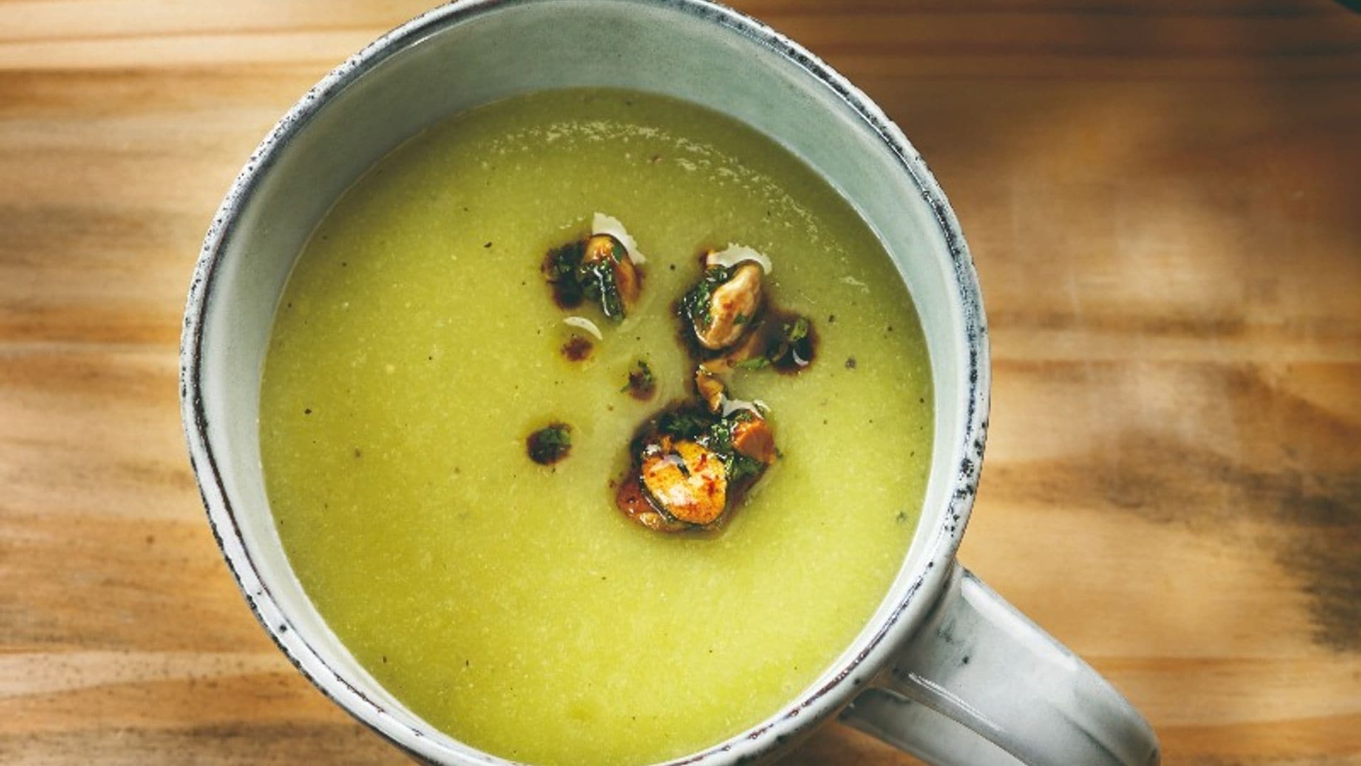 Crema de verduras exprés con refrito