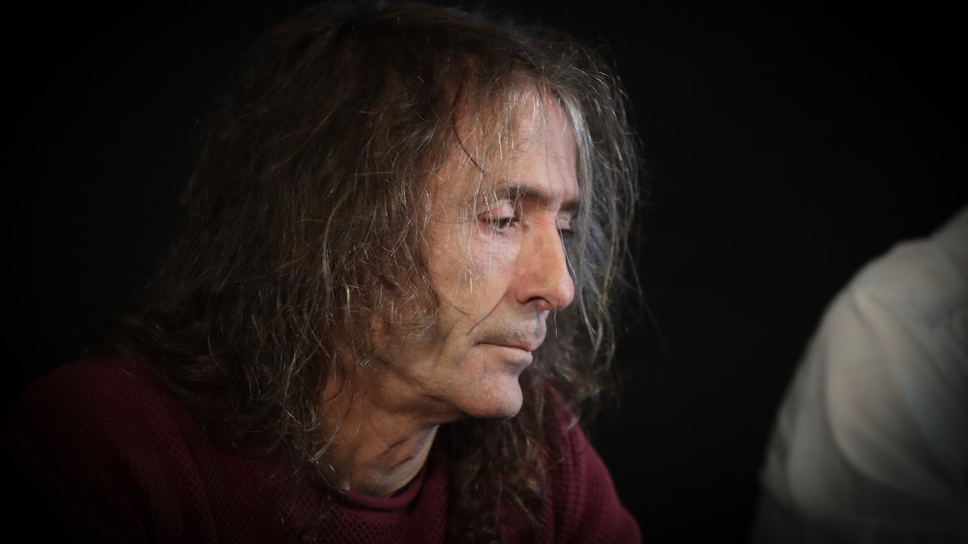 Robe Iniesta, durante la presentación de la gira de despedida de Extremoduro en Madrid, el jueves 19 de diciembre de 2019