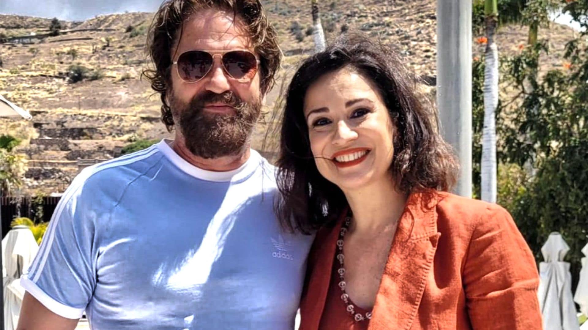 El curioso encuentro entre Silvia Jato y Gerard Butler: te contamos qué hace el actor en Tenerife