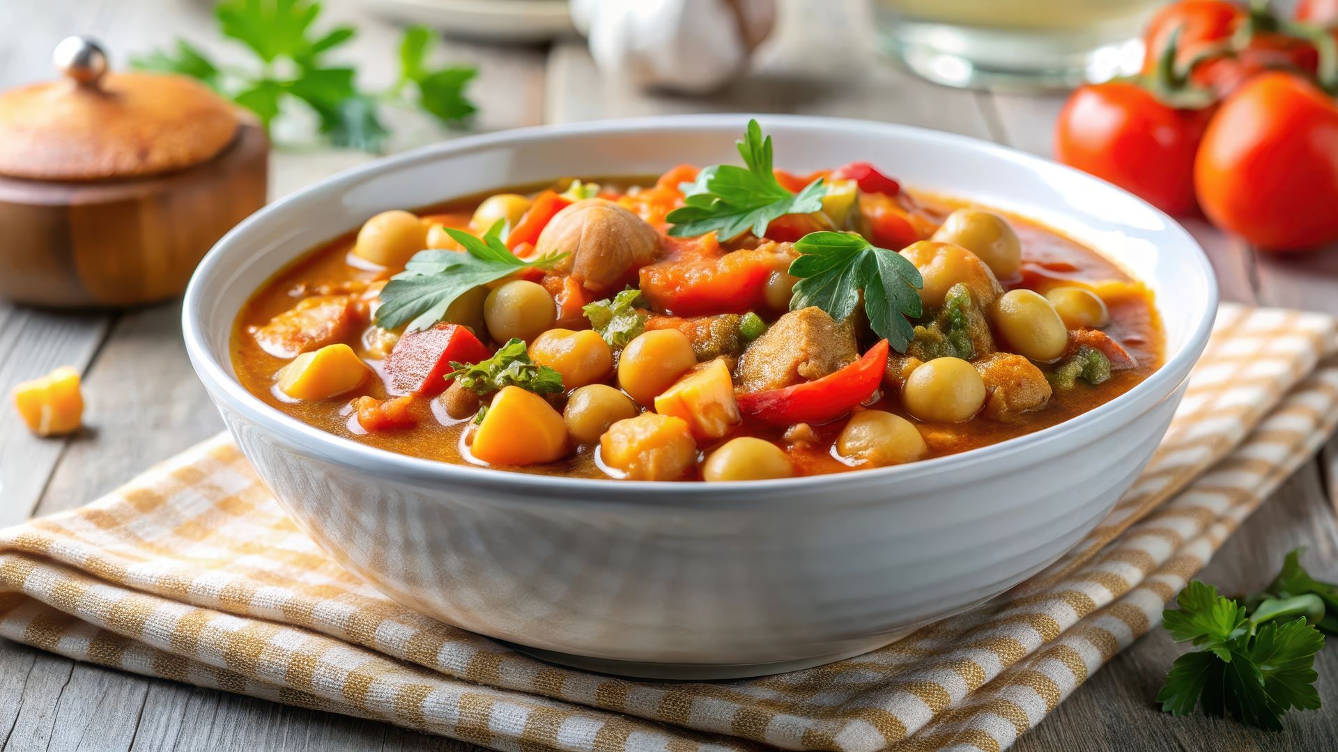 Estofado de garbanzos 