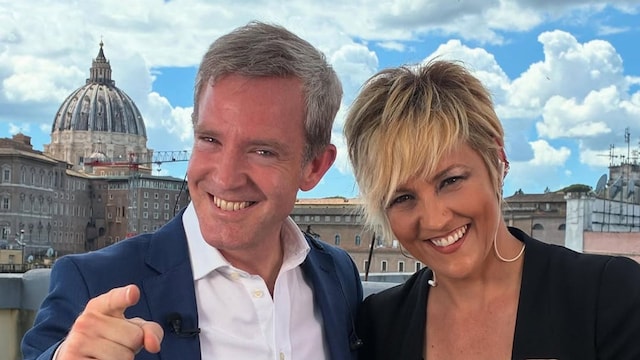 Cristina Pardo y Javier Martínez-Brocal en Roma