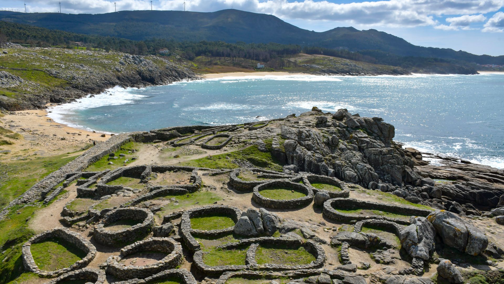 Playa del castro de Baroña, A Coruña, Galicia