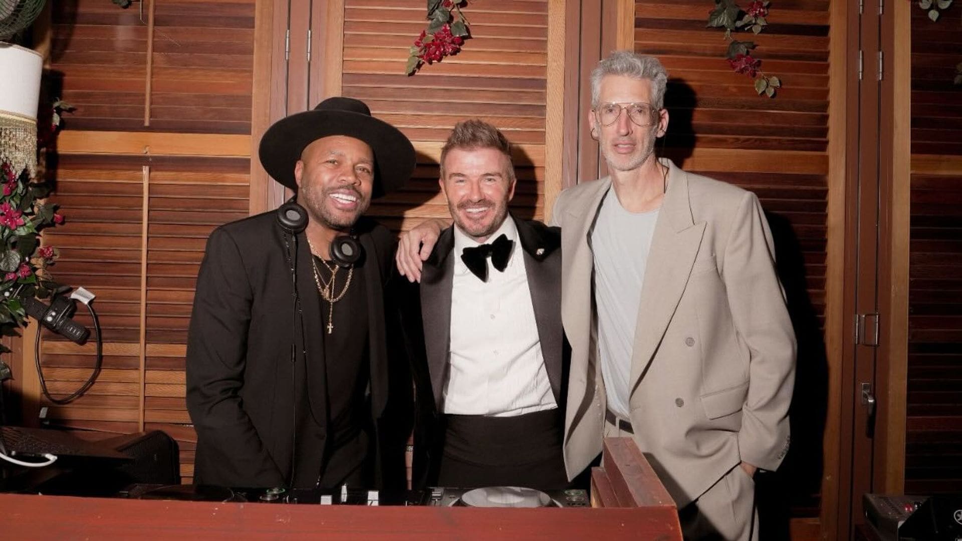 D-Nice y Stretch Armstrong amenizaron la fiesta del 50 cumpleaños de Beckham

