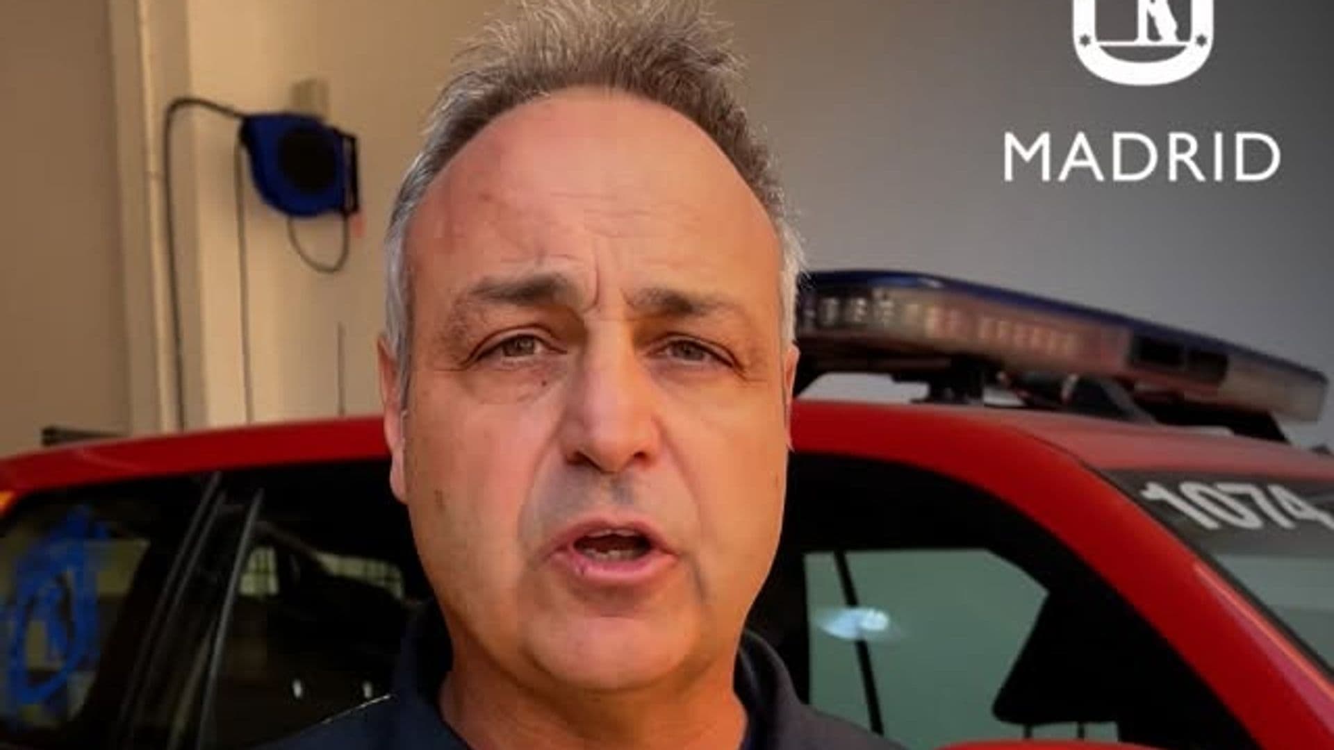 Ángel Núñez, suboficial de Bomberos en Madrid