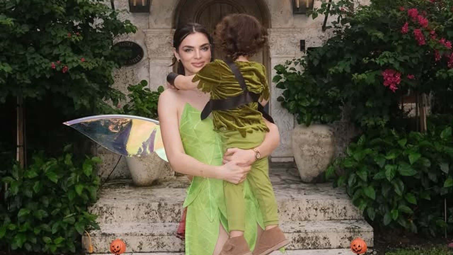 Nadia Ferreira y su hijo Marquitos listos para Halloween