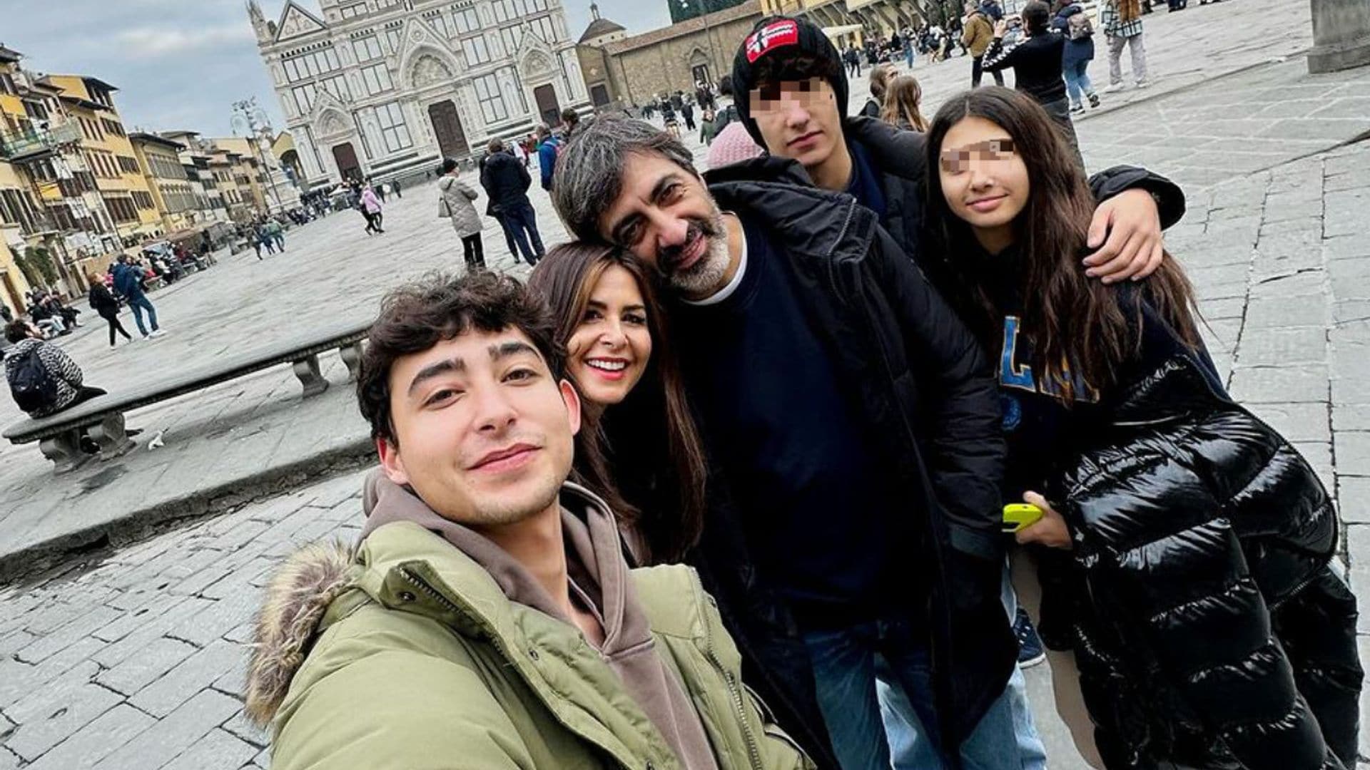 Así está siendo la escapada de Nuria Roca y su familia a Florencia
