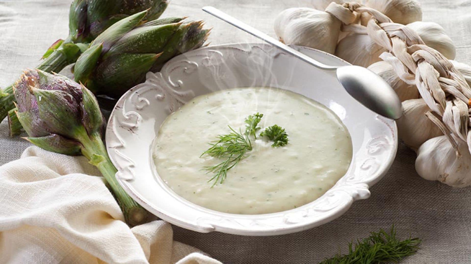 Crema de alcachofas