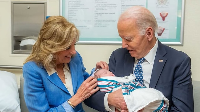 Jilly Joe Biden junto a su bisnieto 