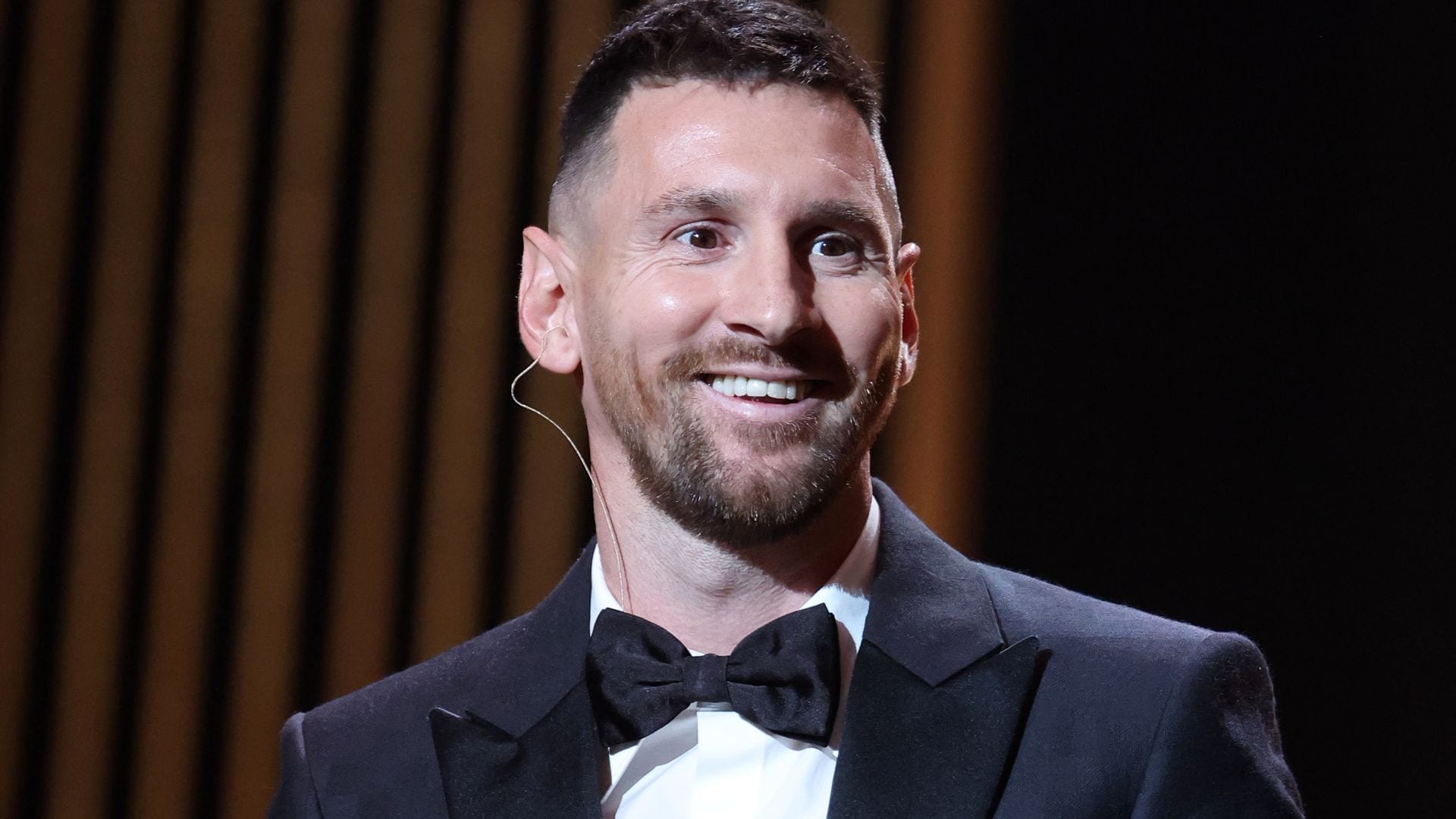 Lionel Messi en la Ballon D'Or Ceremony en el Teatro Du Chatelet en octubre de 2023.