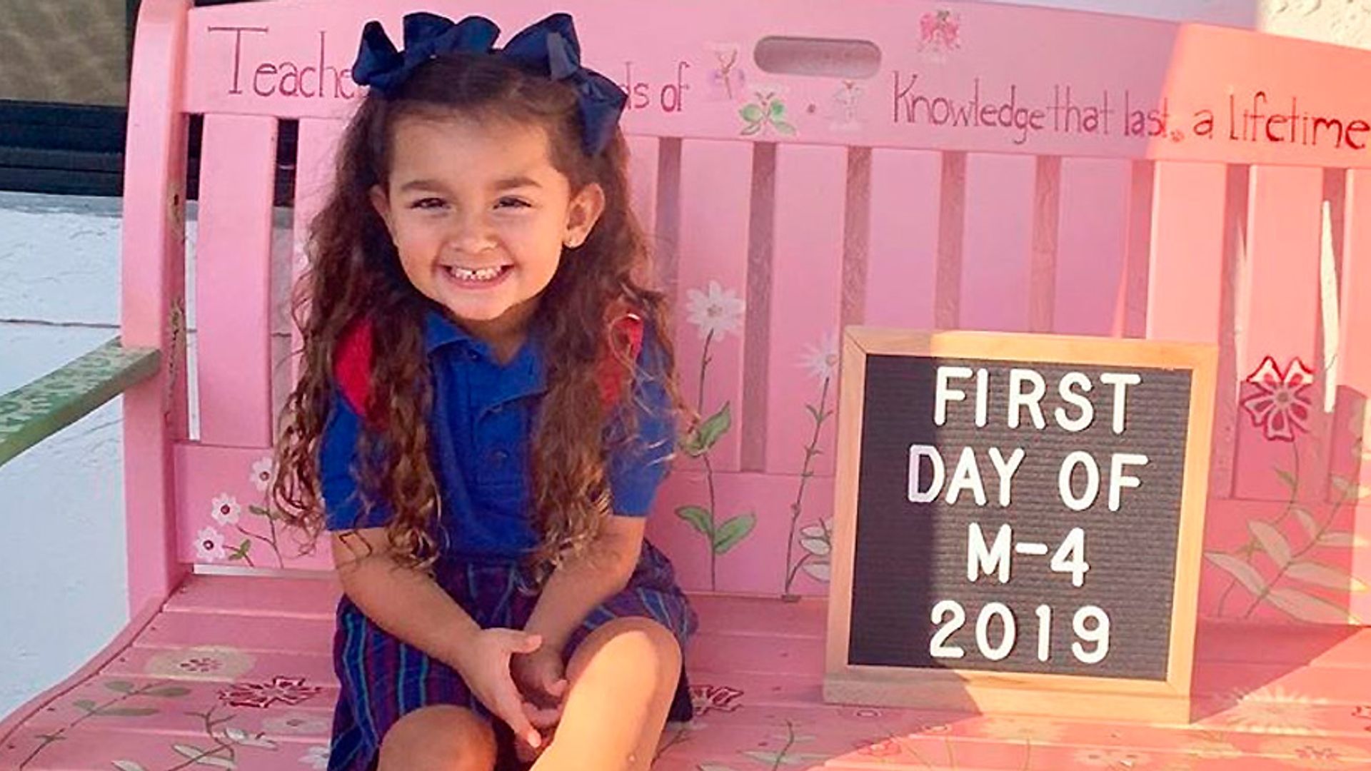 ¡Adorable! Sofía, la hija de Bárbara Bermudo, en su primer día de clases en preescolar