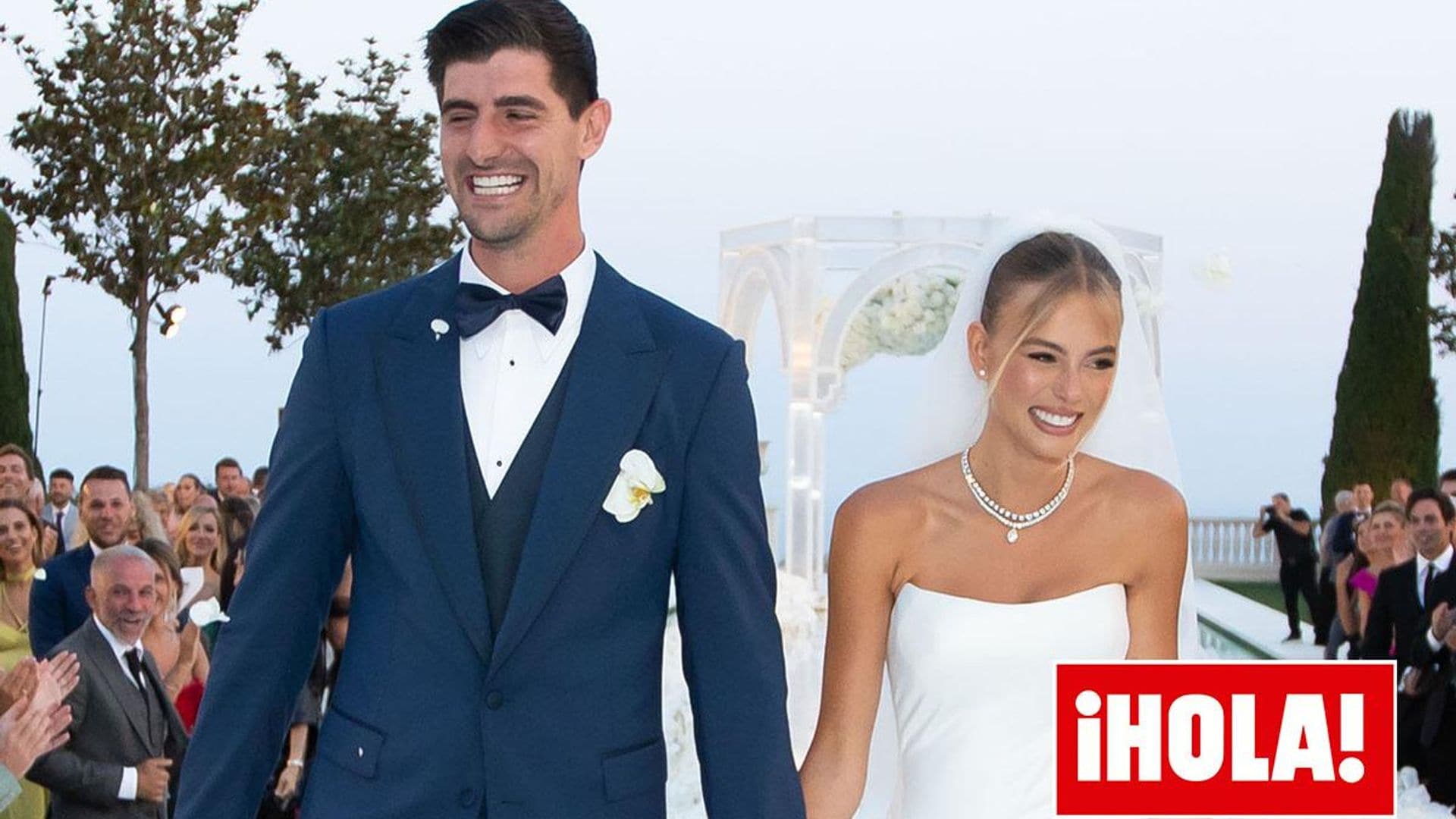 El romántico ‘sí, quiero’ de Thibaut Courtois y Mishel Gerzig: del vestido de la novia a la emoción del futbolista