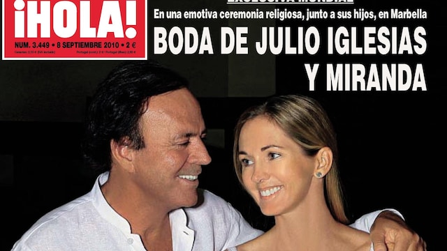 hola 3449 boda julio iglesias y miranda