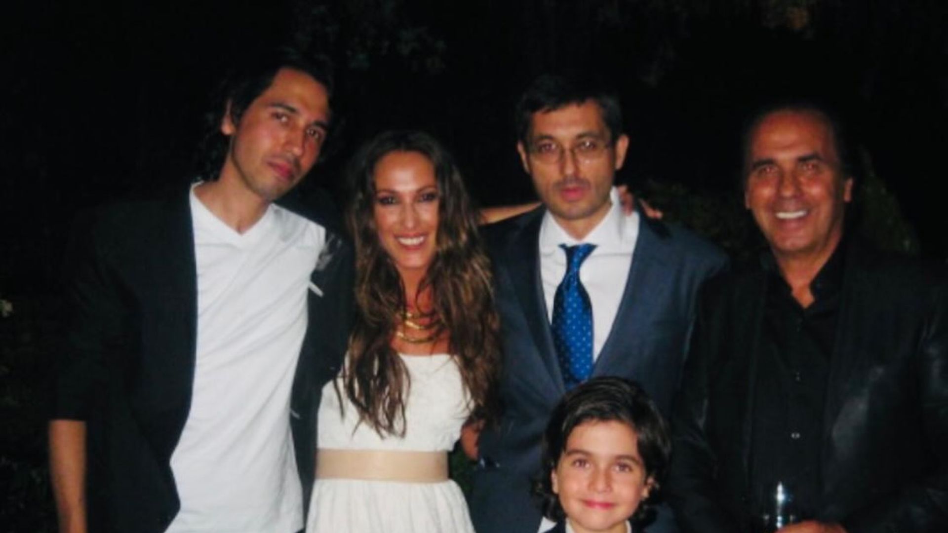 Malú con su padre, Pepe de Lucía, y sus hermanos