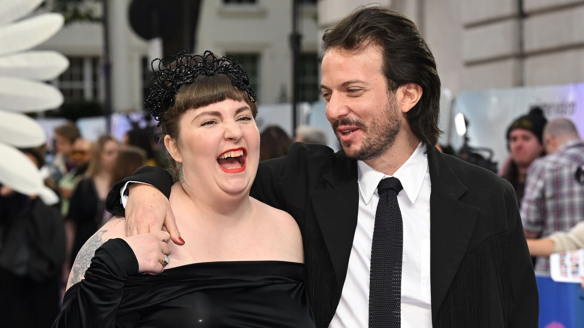 Lena Dunham y Luis Ferber en 2022