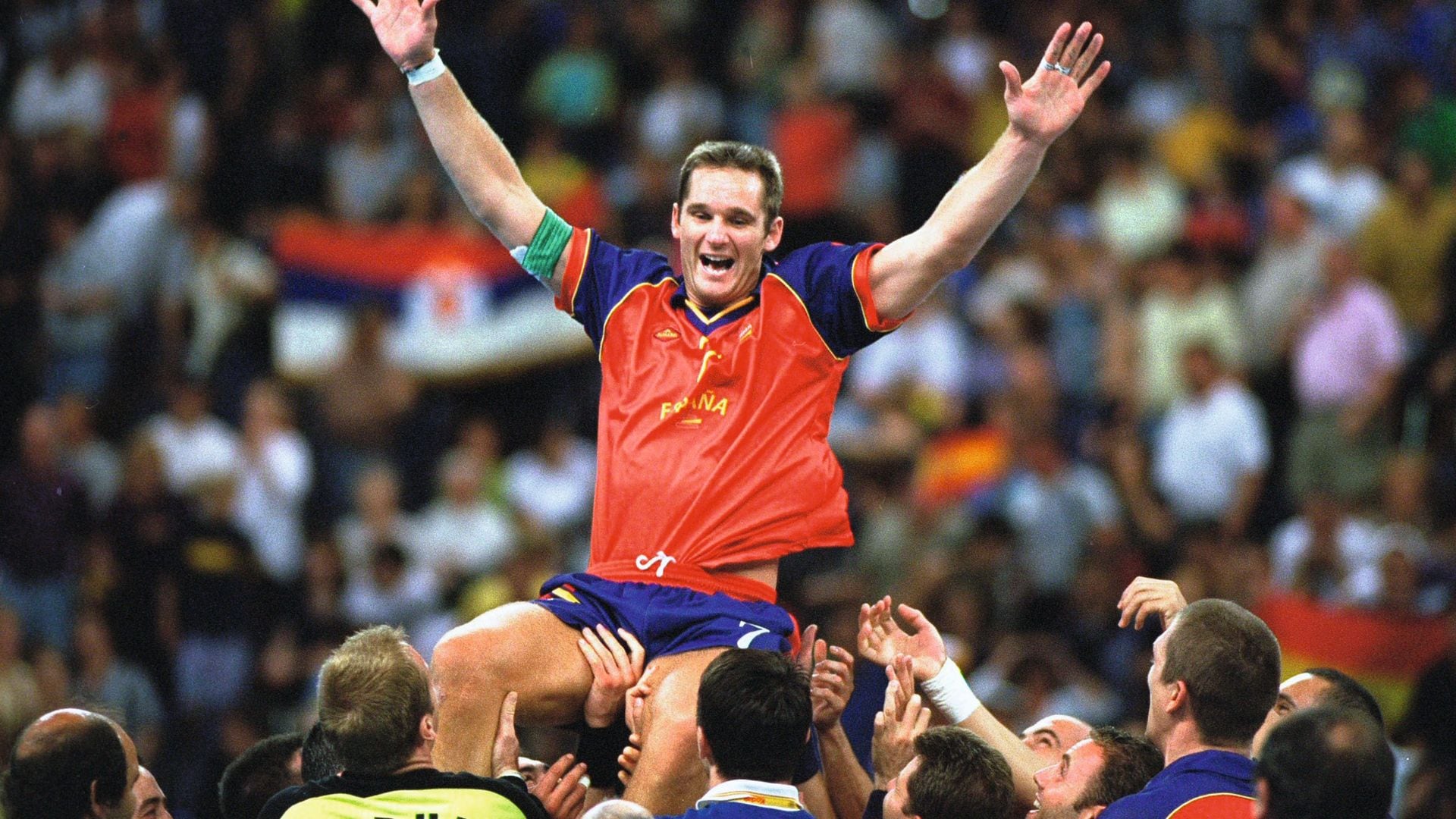 Iñaki Urdangarin como jugador de balonmano, participó en tres Juegos Olímpicos