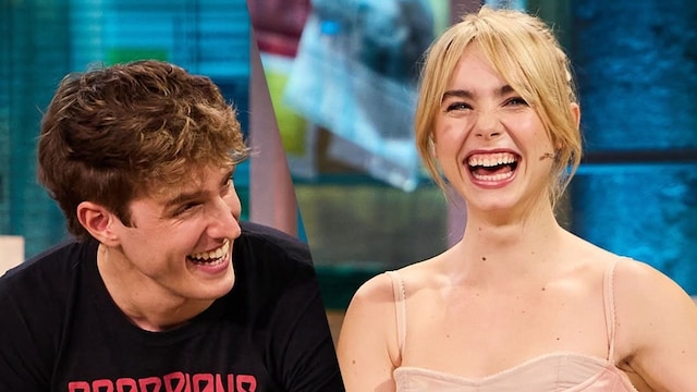 Clara Galle y su novio, el actor Nuno Gallego, en La Revuelta