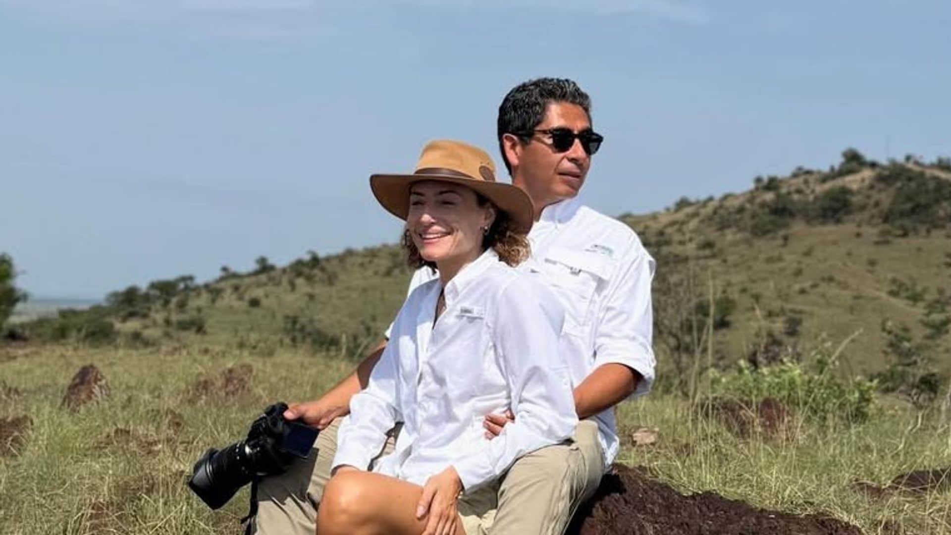 Marimar Vega y Jerónimo Rodríguez celebraron 5 años de amor en África.
