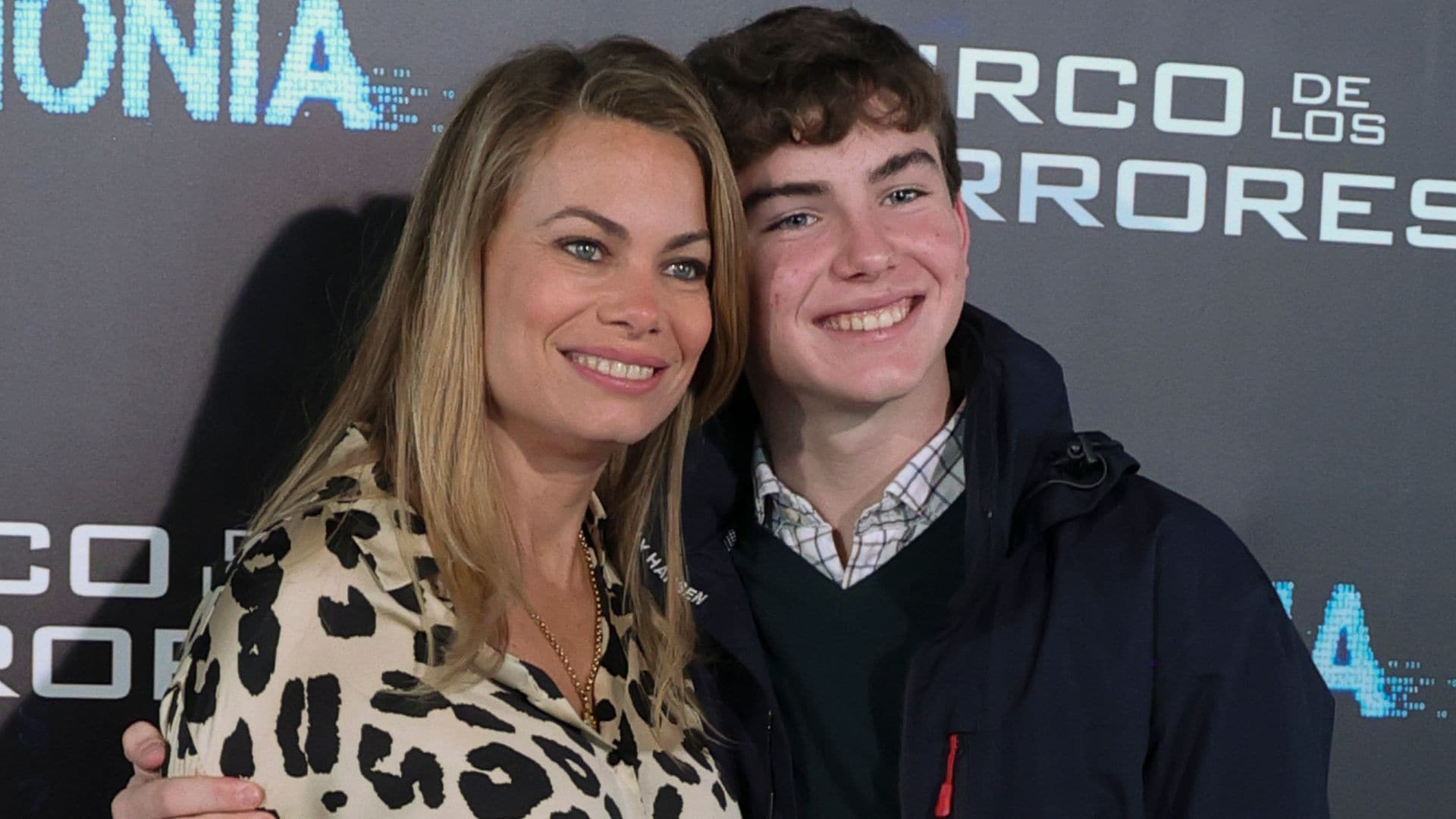 Carla Goyanes y su sobrino Pedro en Prisionia